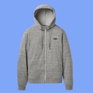 UGG-Shiloh Full Zip Hoodie-Gray Heather